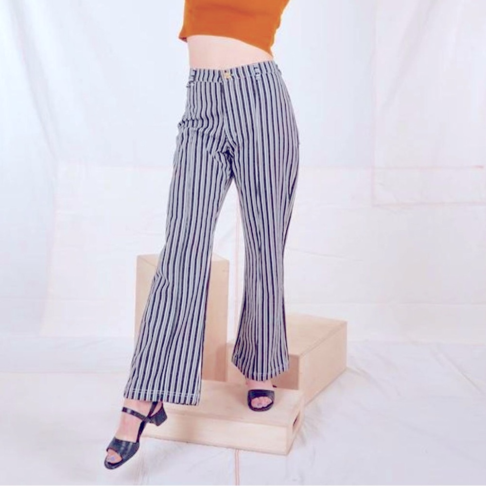 Big Bud Press Western Pants Ltd blue stripe